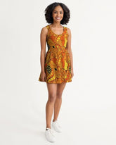 Mandra Scoop Neck Skater Dress